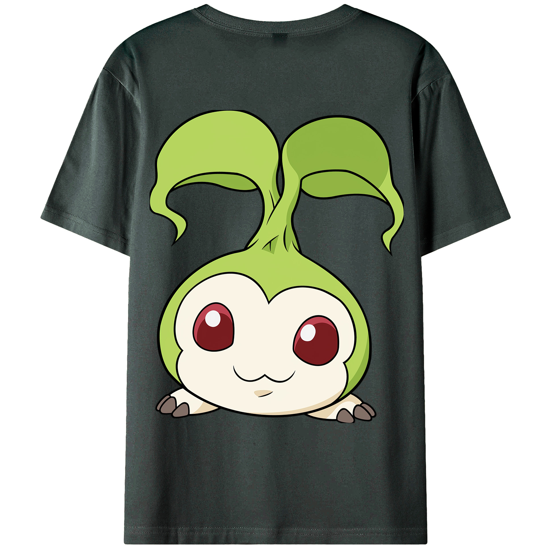 （画像用） Digimon デジタルモンスター/デジモン 綿100％ メンズ半袖Tシャツ（バックプリント） 通気性